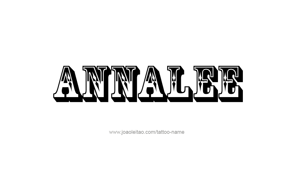 Tattoo Design  Name Annalee   