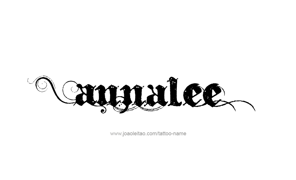 Tattoo Design  Name Annalee   