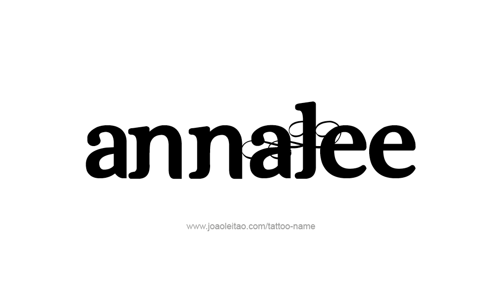 Tattoo Design  Name Annalee   