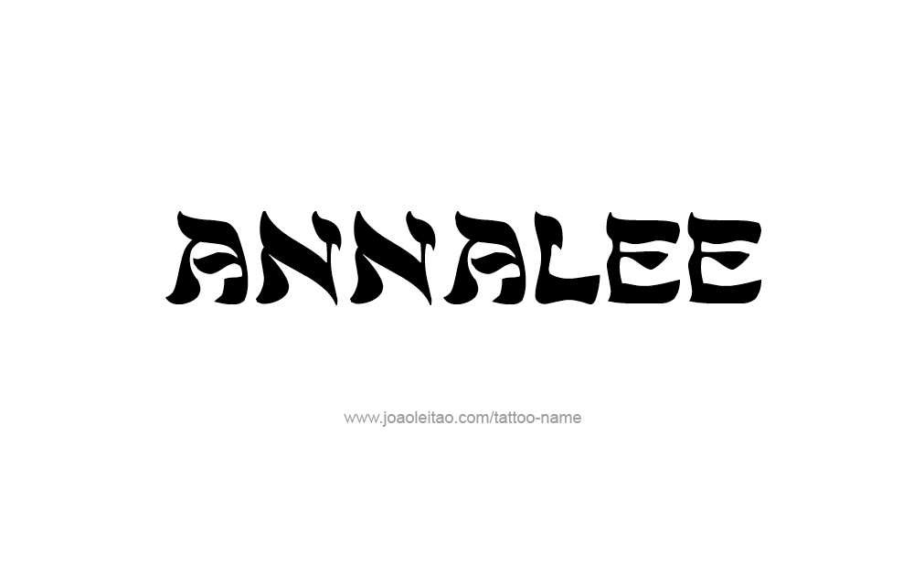 Tattoo Design  Name Annalee   