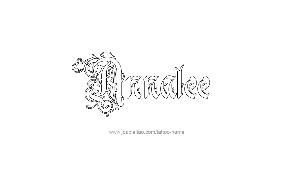 Tattoo Design  Name Annalee   