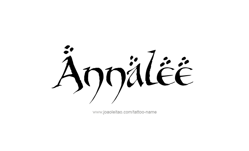 Tattoo Design  Name Annalee   