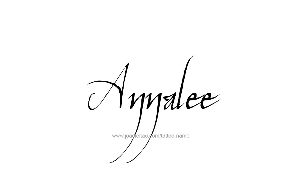 Tattoo Design  Name Annalee   