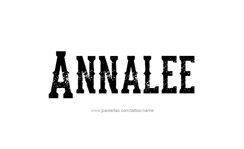 Tattoo Design  Name Annalee   