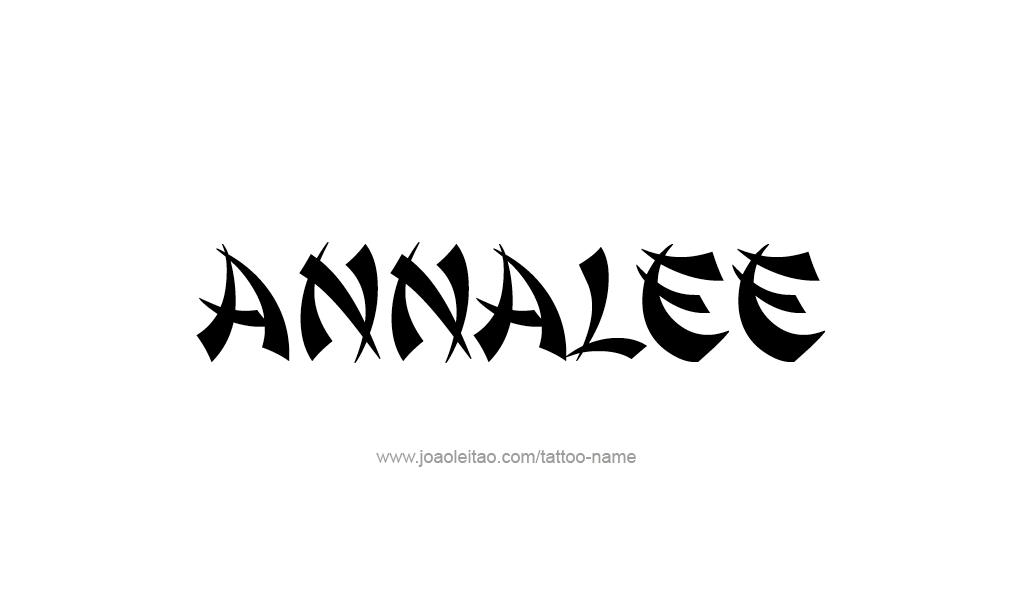 Tattoo Design  Name Annalee