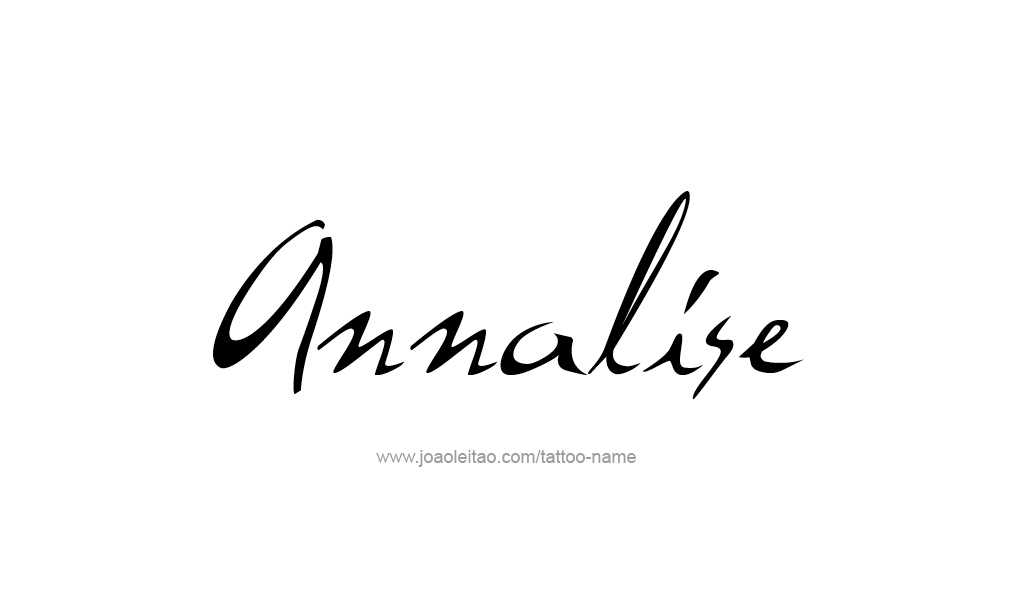 Tattoo Design  Name Annalise   