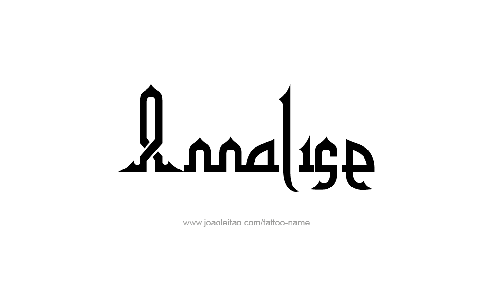 Tattoo Design  Name Annalise   