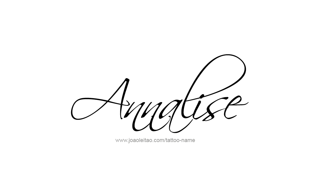 Tattoo Design  Name Annalise   