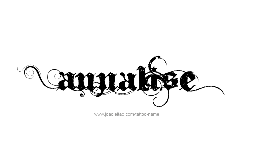 Tattoo Design  Name Annalise   