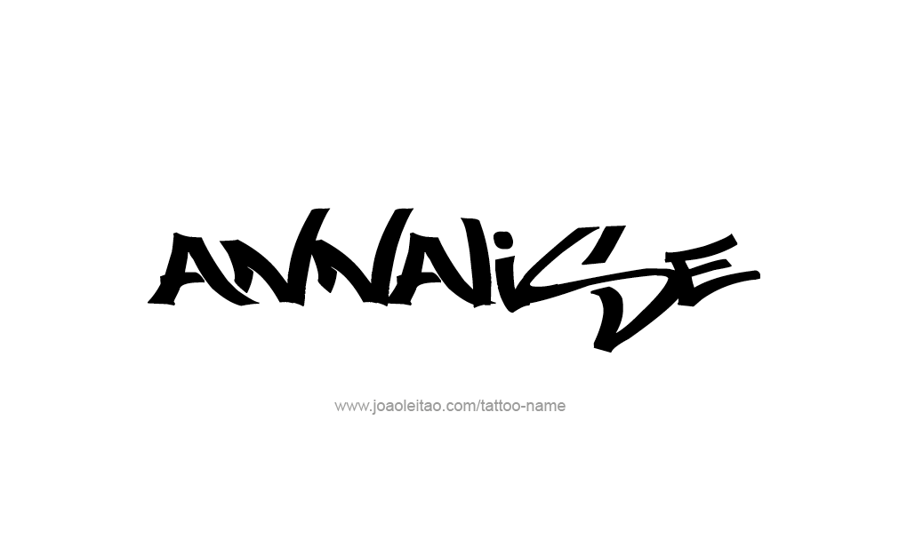 Tattoo Design  Name Annalise   