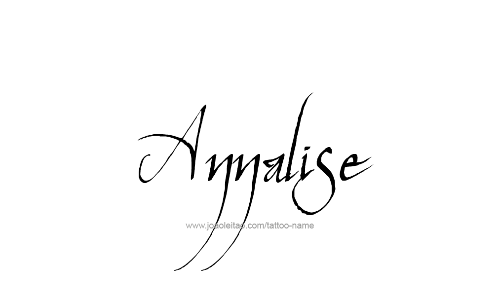 Tattoo Design  Name Annalise   