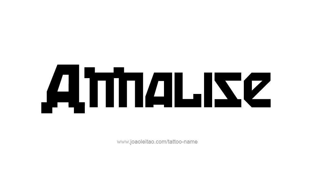 Tattoo Design  Name Annalise   