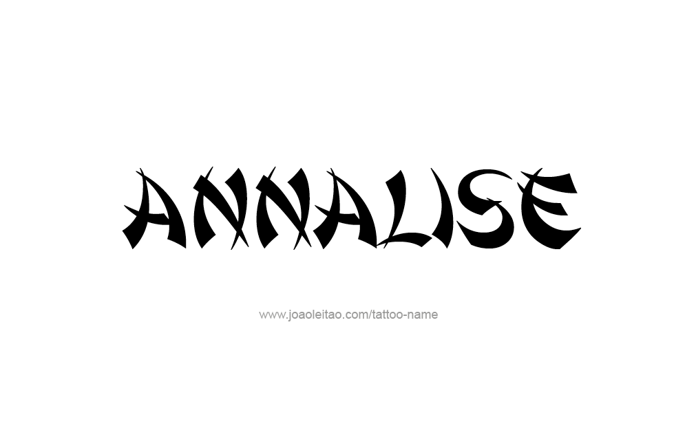 Tattoo Design  Name Annalise