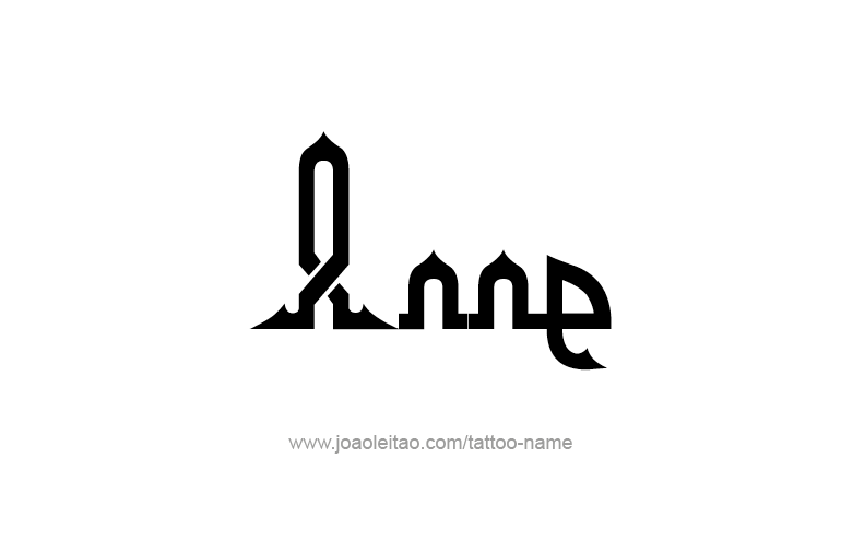 Tattoo Design  Name Anne   