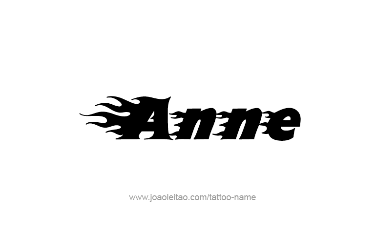 Tattoo Design  Name Anne   