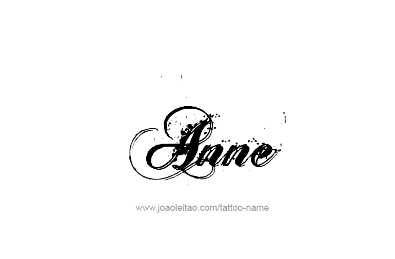 Tattoo Design  Name Anne   