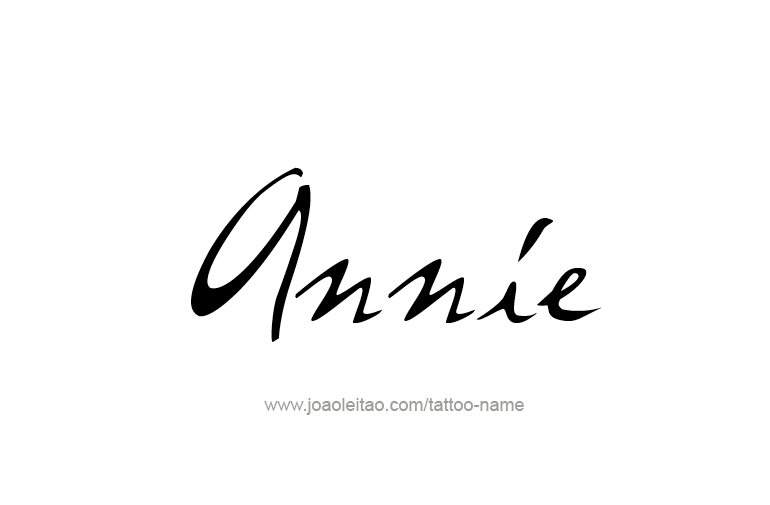 Tattoo Design  Name Annie   