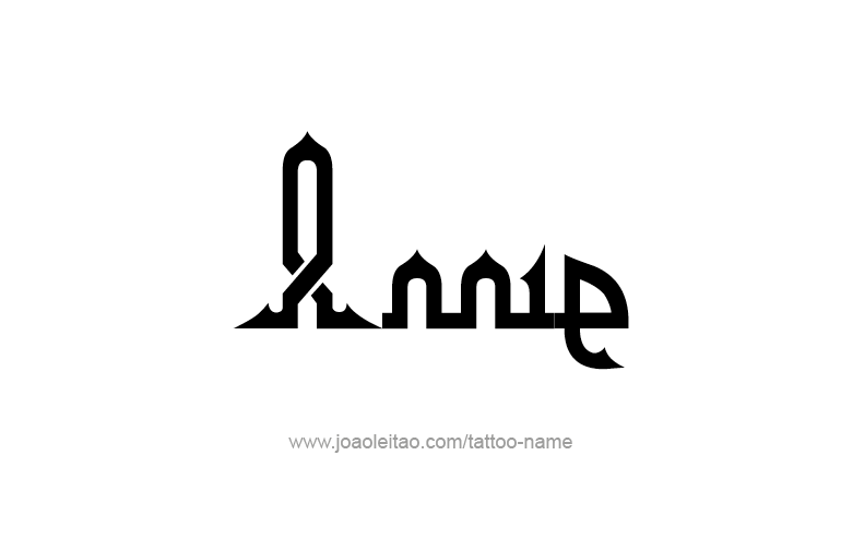 Tattoo Design  Name Annie   