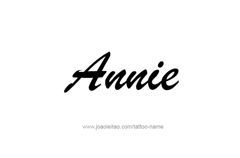 Tattoo Design  Name Annie   