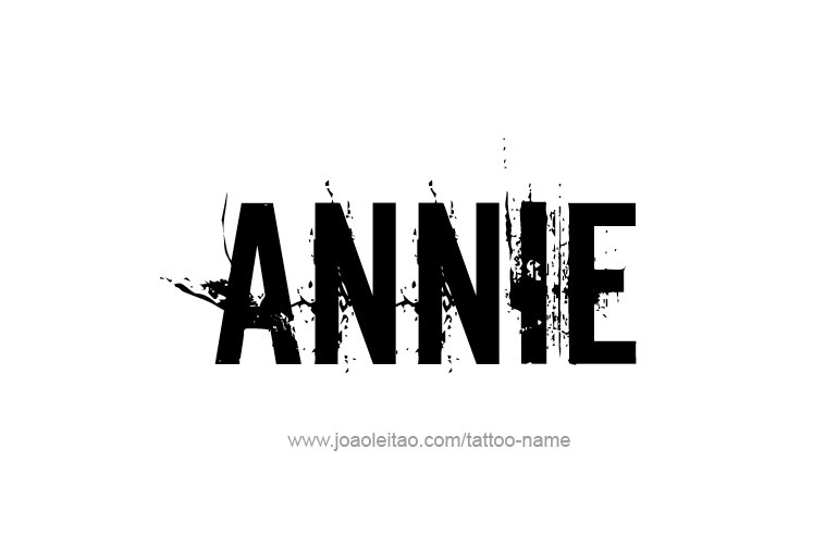 Tattoo Design  Name Annie   