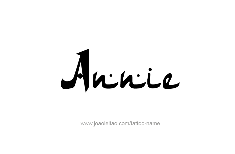 Tattoo Design  Name Annie   