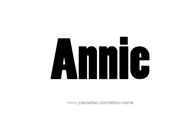 Tattoo Design  Name Annie   