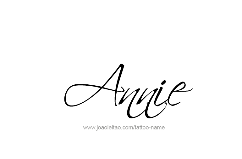 Tattoo Design  Name Annie   