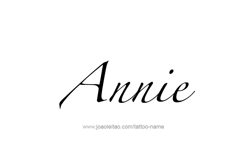 Tattoo Design  Name Annie   