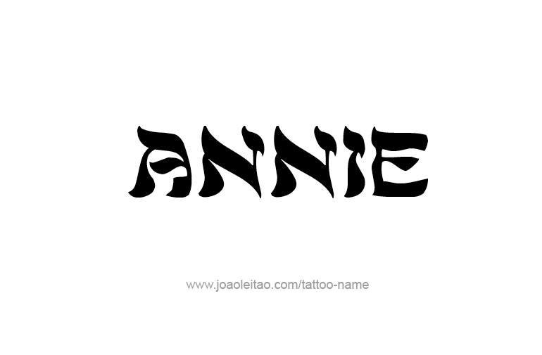 Tattoo Design  Name Annie   