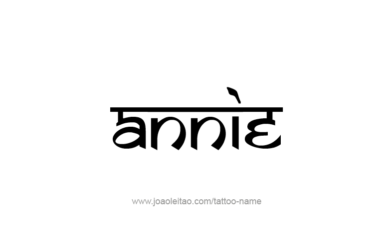 Tattoo Design  Name Annie   