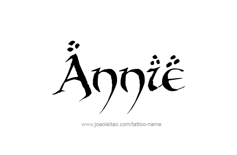 Tattoo Design  Name Annie   