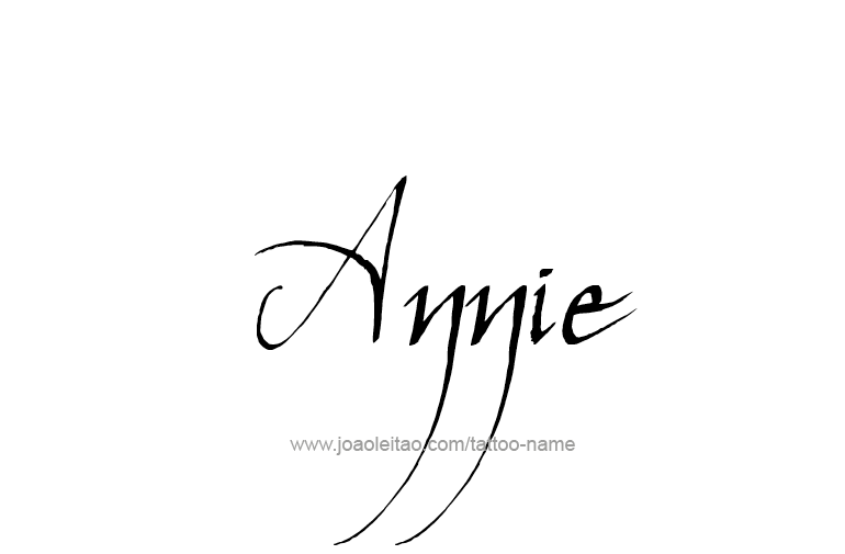 Tattoo Design  Name Annie   