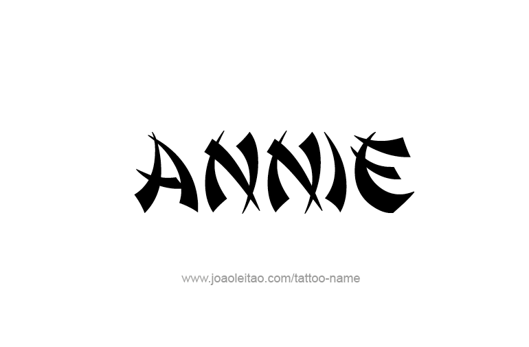 Tattoo Design  Name Annie