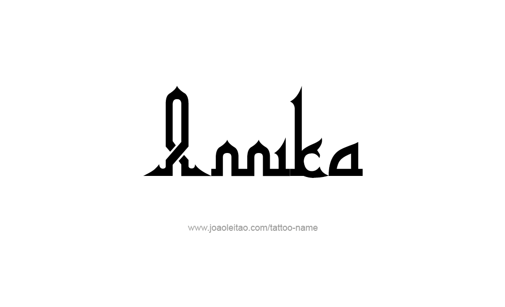 Tattoo Design  Name Annika   