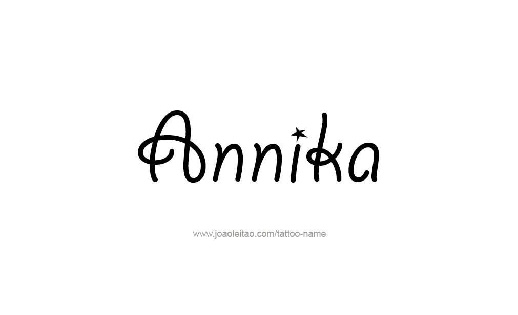 Tattoo Design  Name Annika   