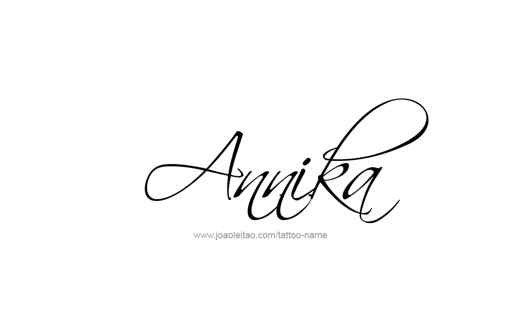 Tattoo Design  Name Annika   