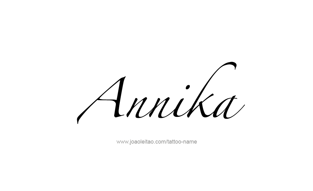 Tattoo Design  Name Annika   