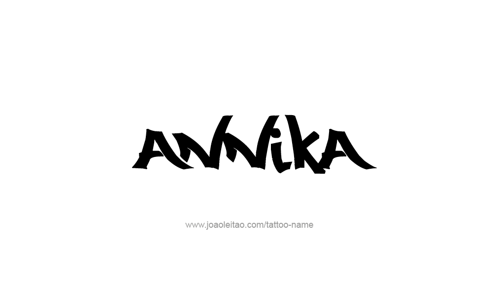 Tattoo Design  Name Annika   