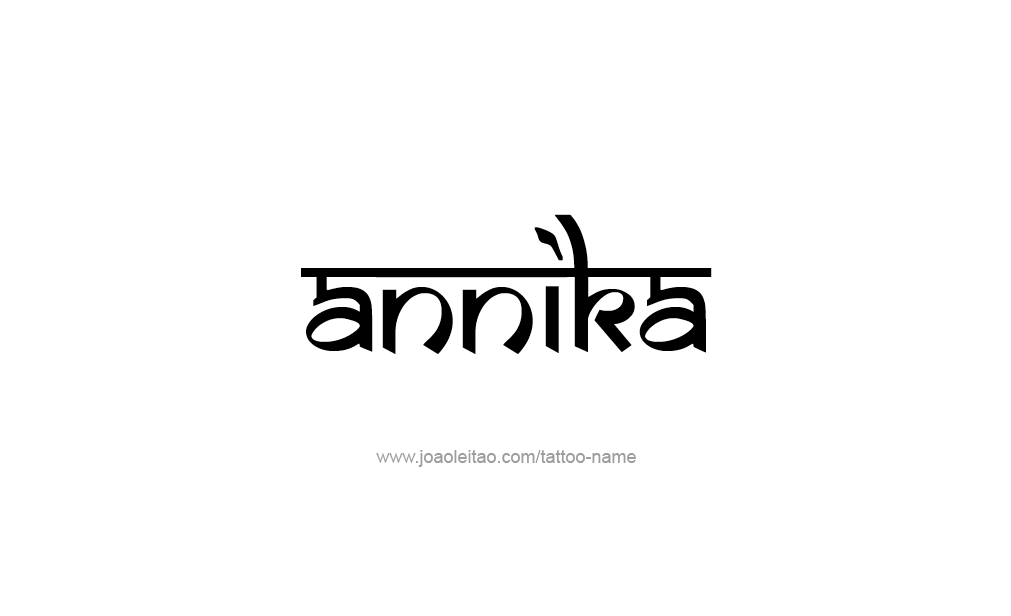 Tattoo Design  Name Annika   