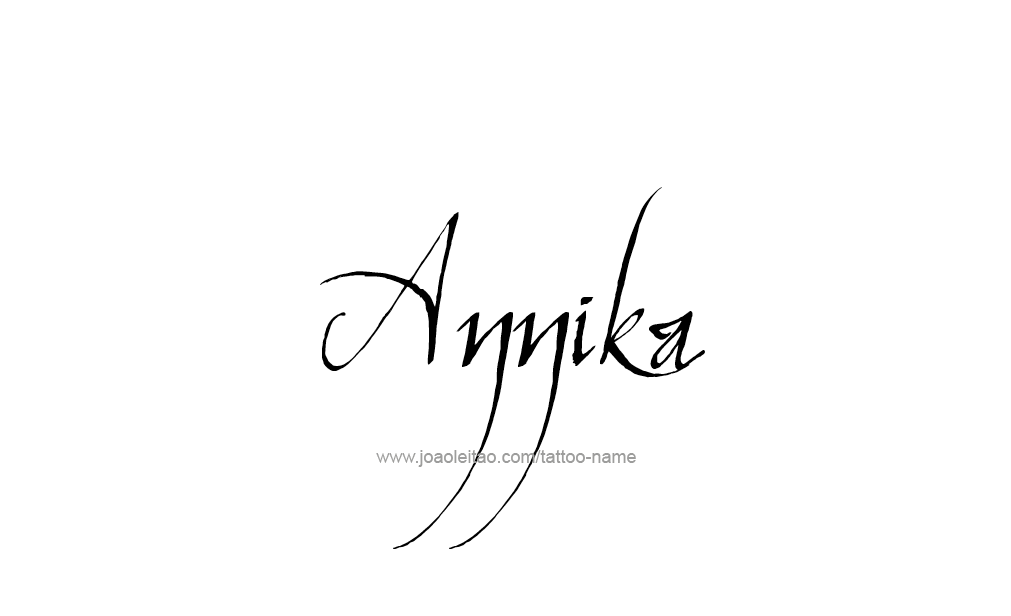 Tattoo Design  Name Annika   