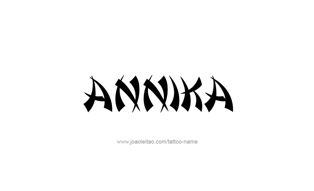 Tattoo Design  Name Annika