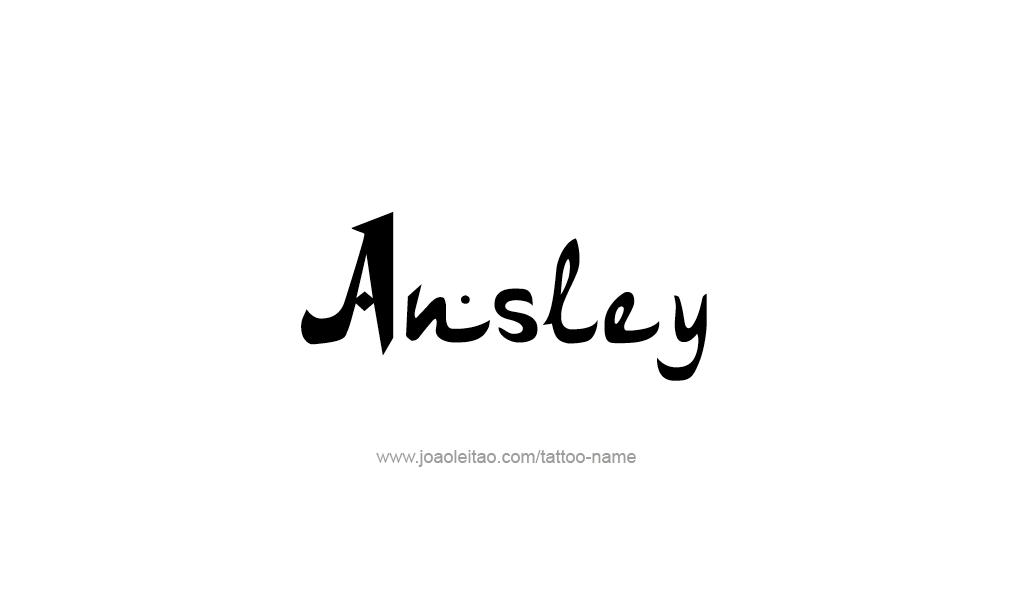 Tattoo Design  Name Ansley   