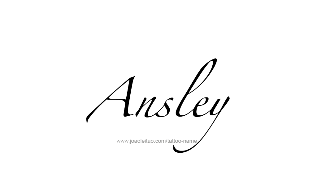 Tattoo Design  Name Ansley   