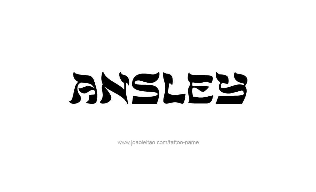 Tattoo Design  Name Ansley   