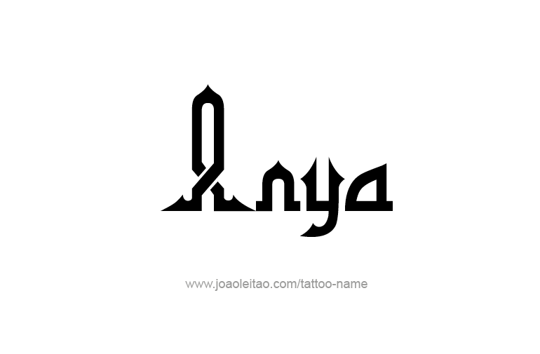 Tattoo Design  Name Anya   