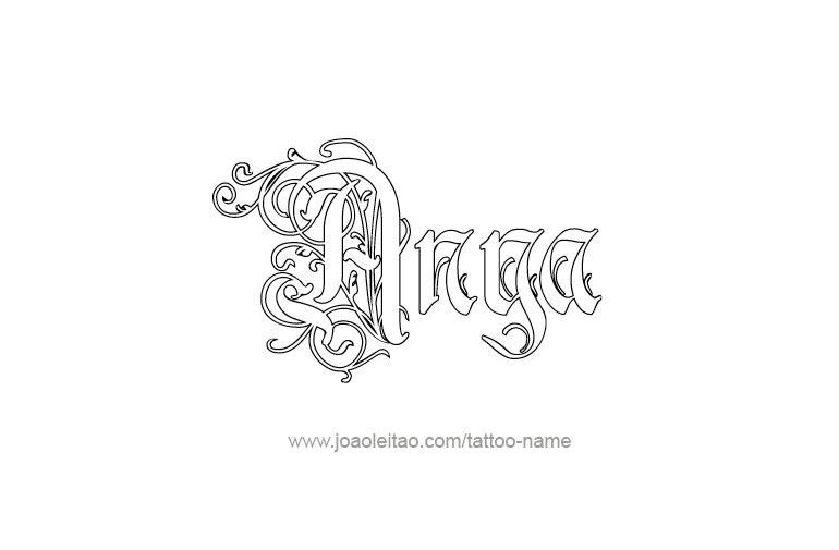 Tattoo Design  Name Anya   