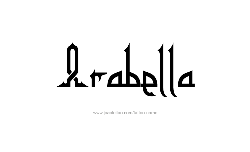 Tattoo Design  Name Arabella   