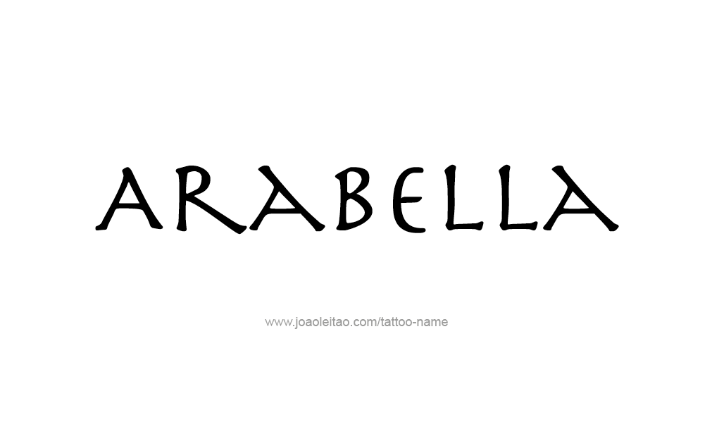 Tattoo Design  Name Arabella   