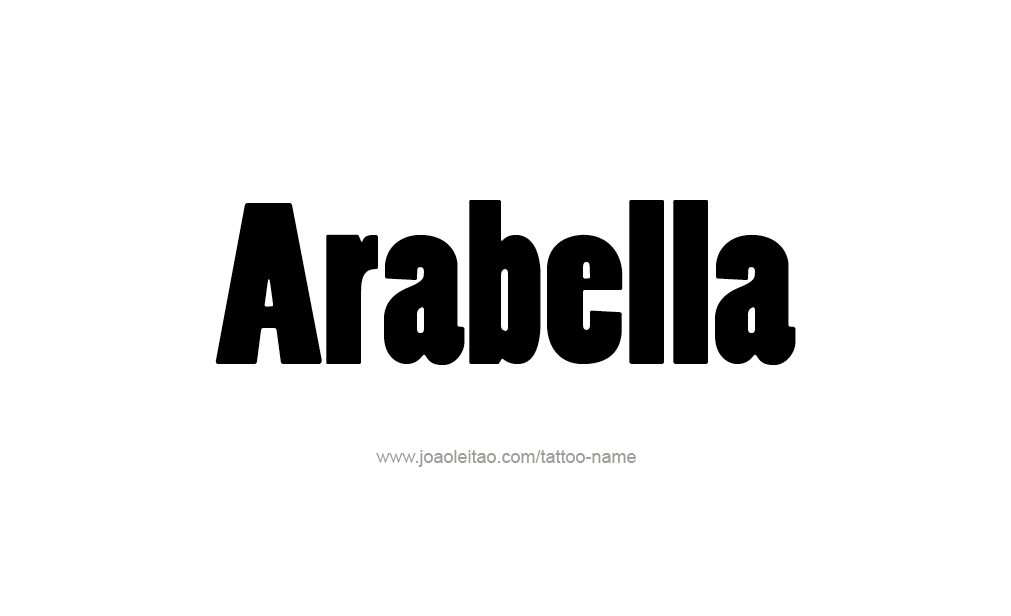 Tattoo Design  Name Arabella   