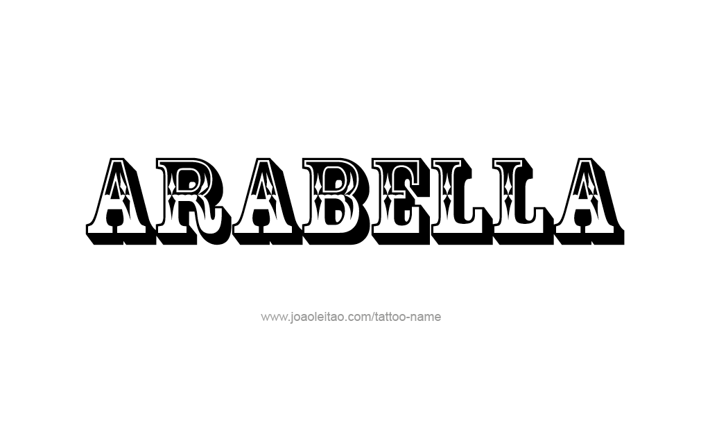 Tattoo Design  Name Arabella   